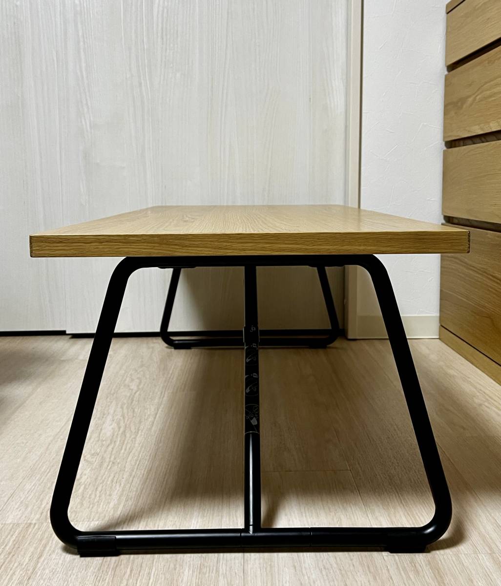MUJI 無印良品 折りたたみローテーブル・幅90cm・オーク材 廃盤品 無印