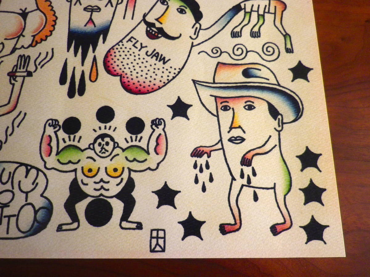 Tattoo Flash SCUMBOY Traditional flash Poster VINTAGE tattoo 