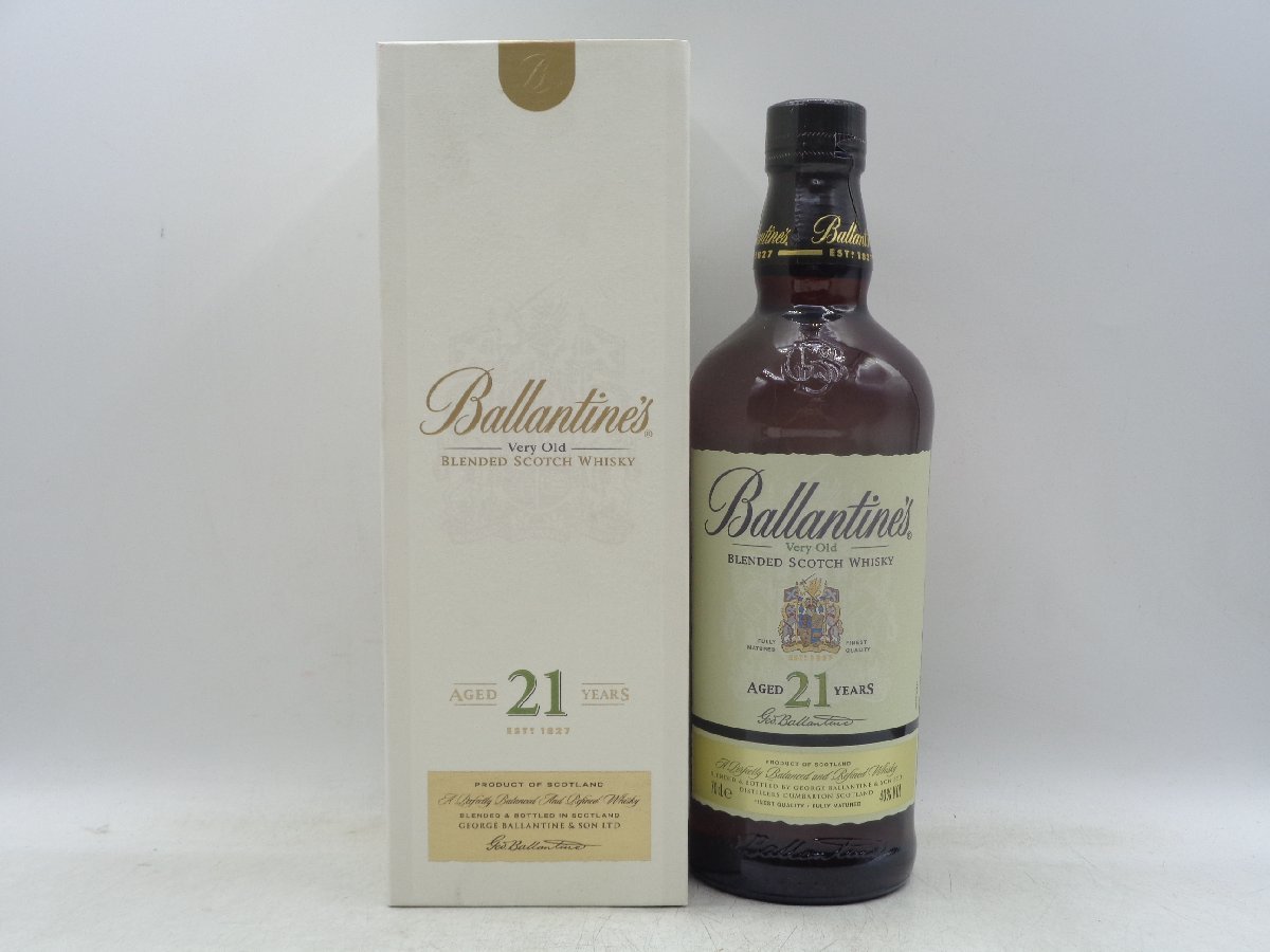 BALLANTINE'S 21年 バランタイン スコッチ ウイスキー 箱入 古酒 700ml