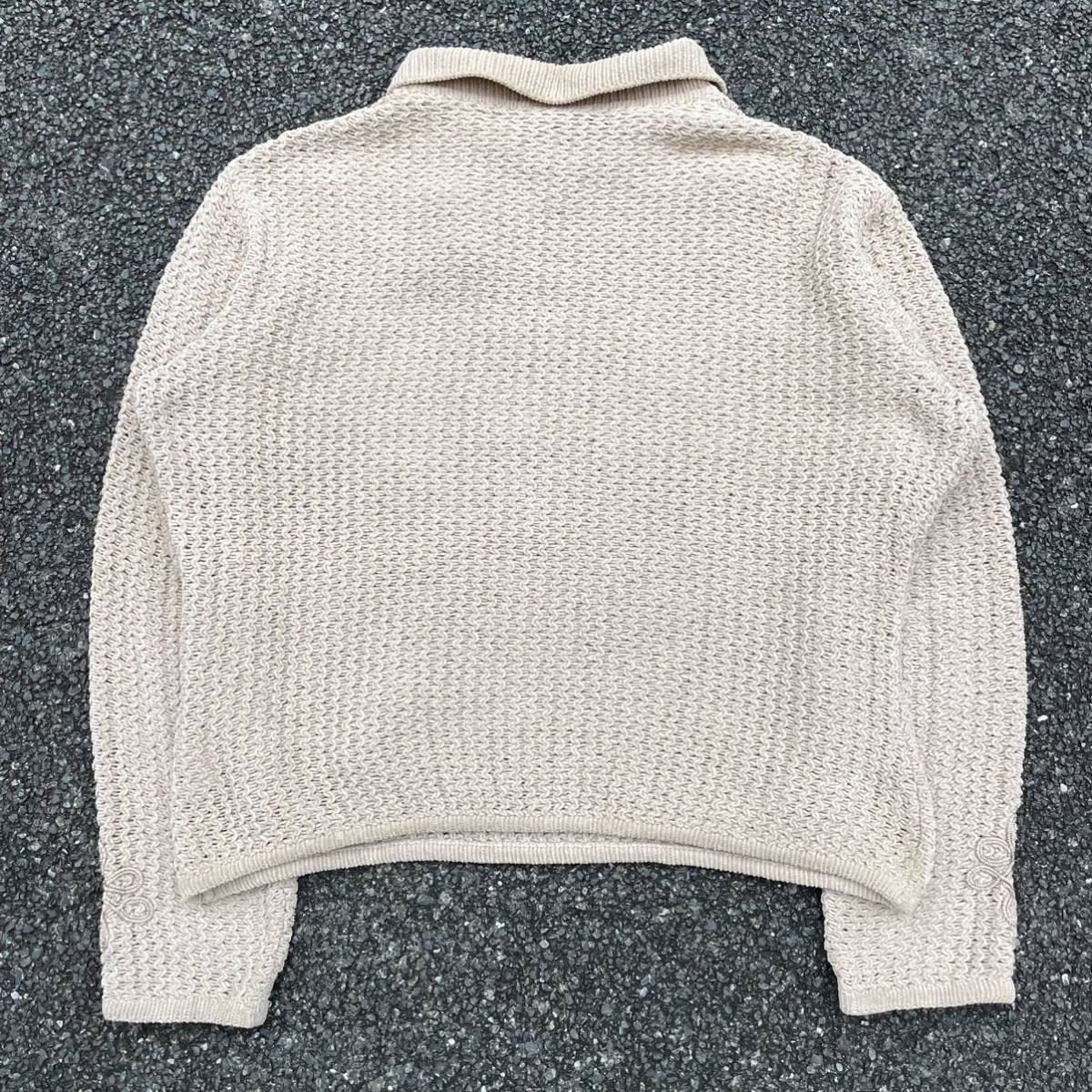 高級 GIORGIO ARMANI knit ジョルジオ アルマーニ ゲージ ニット italy 
