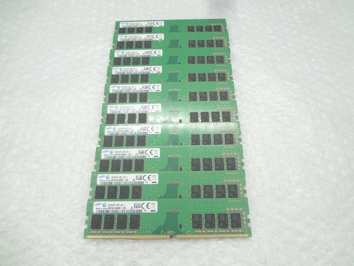 △デスクトップ用メモリ SAMSUNG DDR4 PC4-2400T 8GB ×10枚セット中古