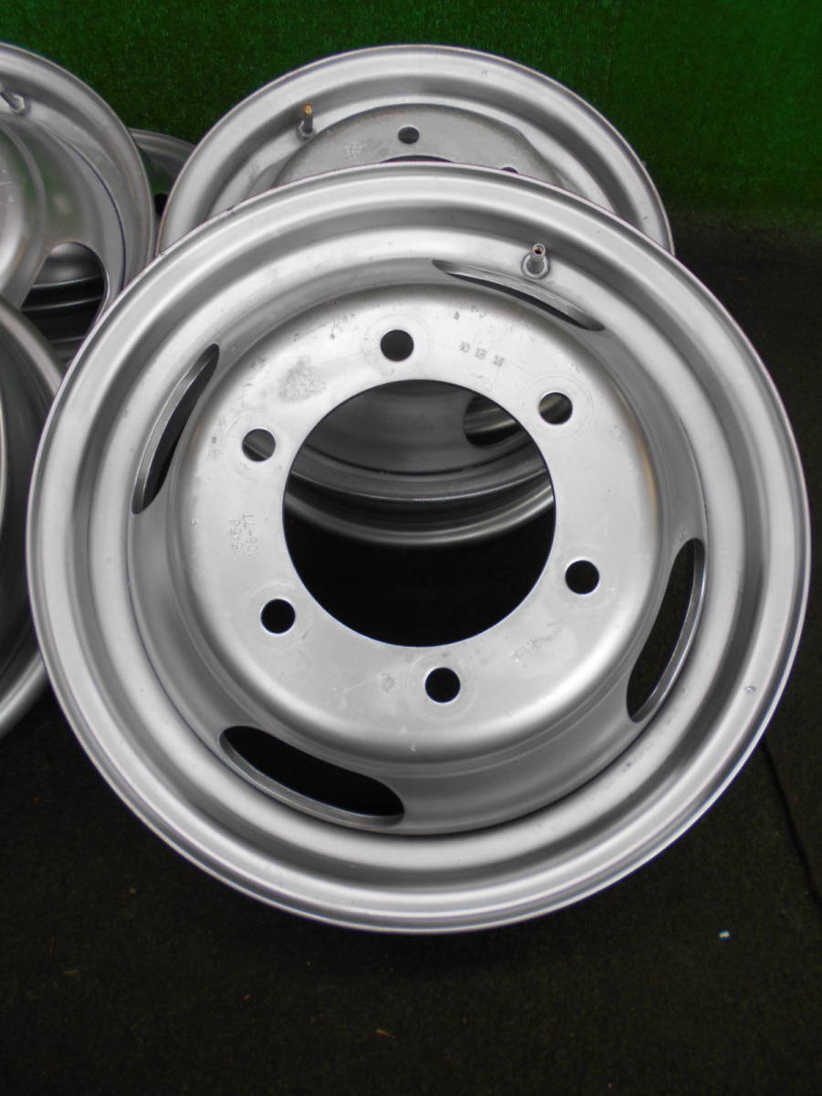キャンター ガッツなど 15×5 6穴 鉄ホイール 6本set