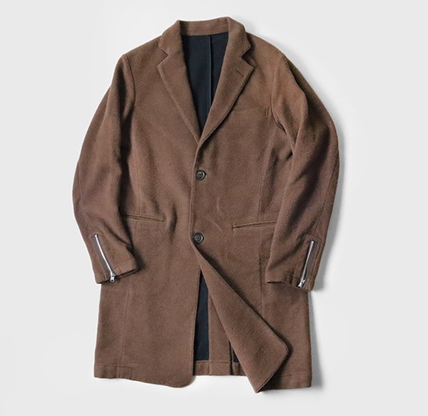 ノンネイティブ　スウェード　ショップコート　チェスター　サイズ1 М NONNATIVE スウェードチェスターコート1 ノンネイティブ スウェード