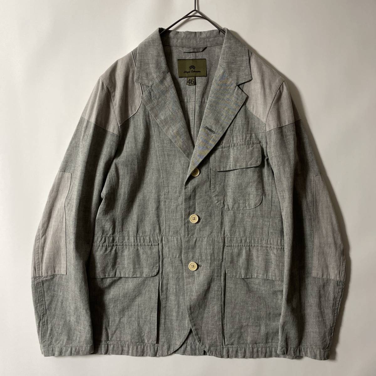Nigel Cabourn テンジンジャケット 48 コットン ネイビー ナイジェル