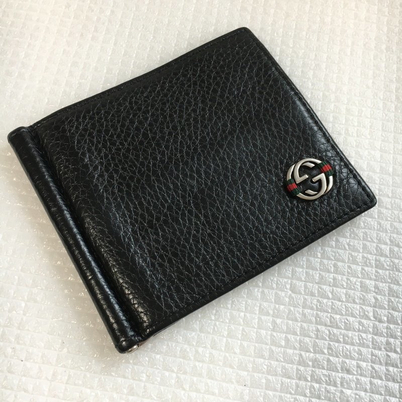 GUCCI 金持ちアイテム グッチ シェリー 札ばさみ 財布 マネークリップ