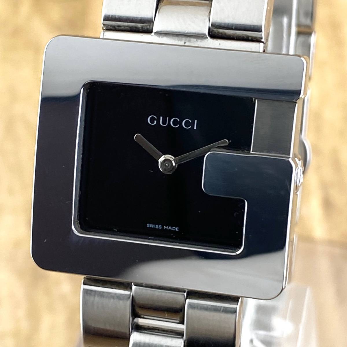 1円〜】GUCCI グッチ 腕時計 メンズ 3600J Gフェイス ブラック文字盤
