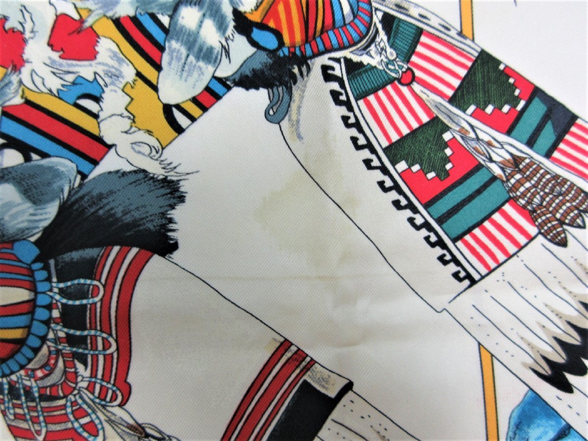 HERMES/エルメス：カレ90 Kachinas カチナ インディアン 民族柄 精霊 