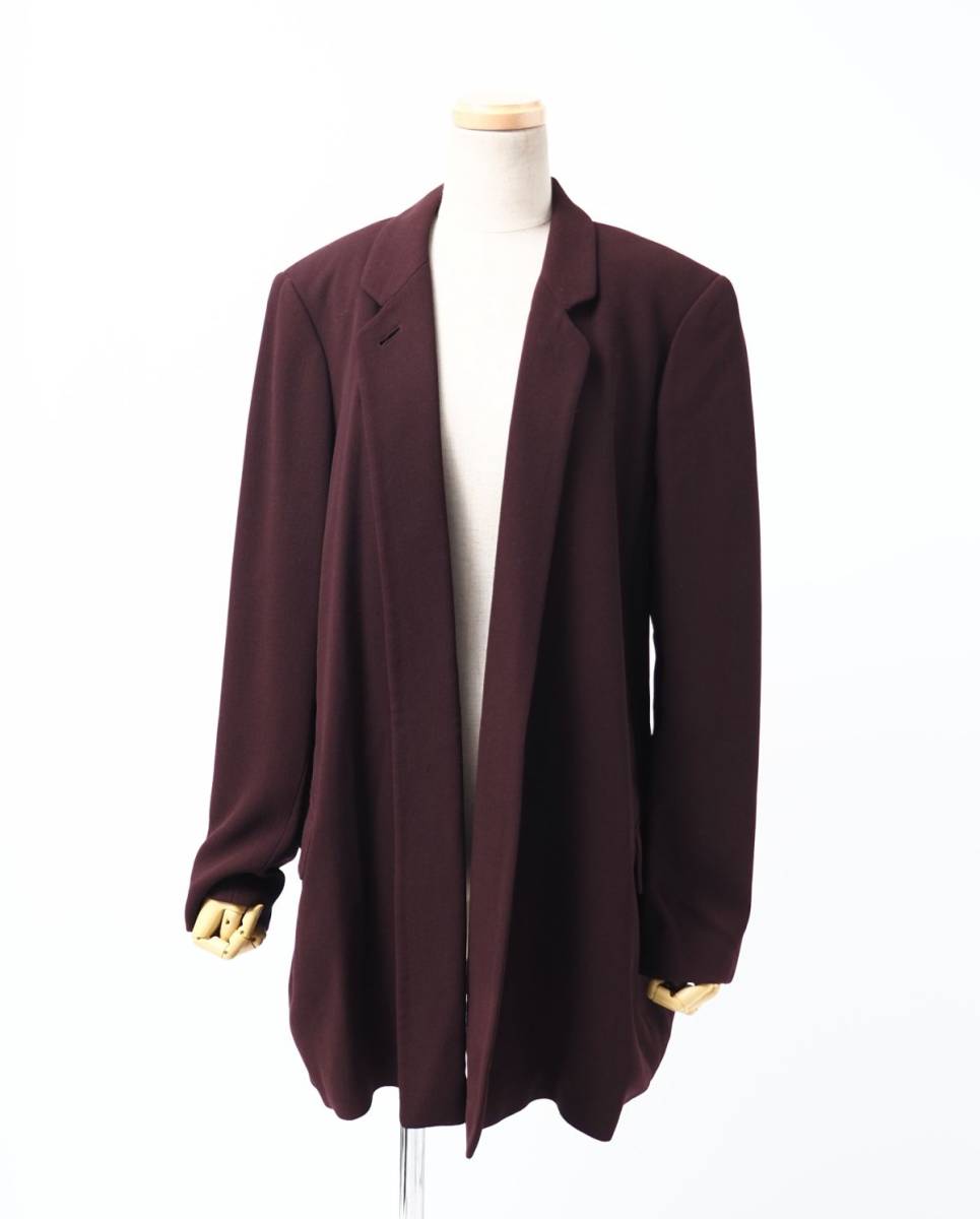 得価，高品質 ME1560 ドイツ製 ジル サンダー＋/Jil Sander+ ウール ロングジャケット ボタンレス ボルドー系 size36(ジャケット、上着)｜売買されたオークション情報、yahooの商品情報をアーカイブ公開 - オーク 女性用