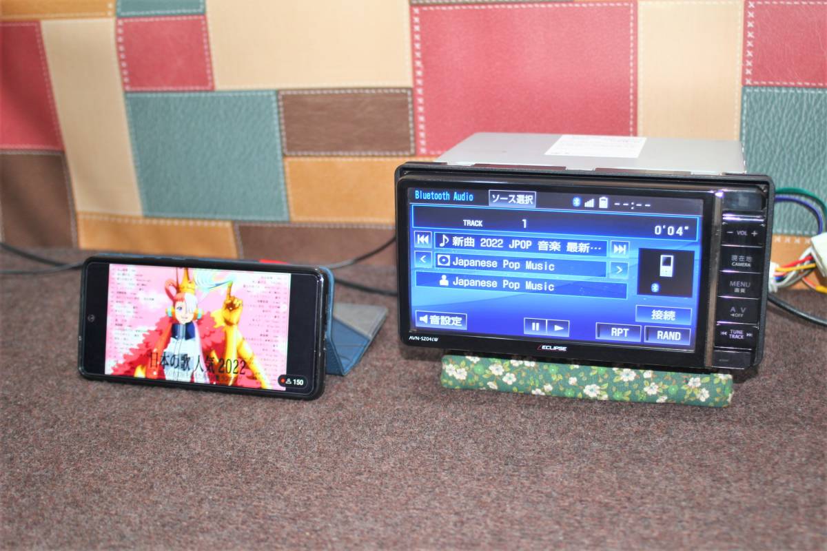 イクリプス メモリーナビ AVN-LS01W Bluetooth DVD CD フルセグ 2020年