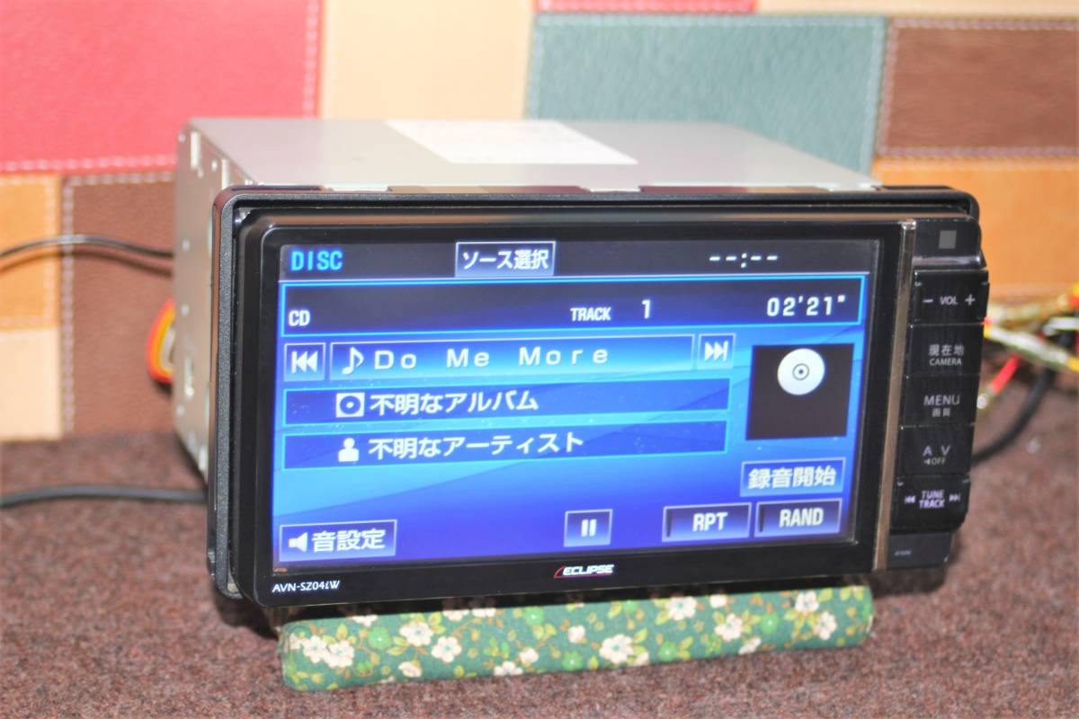 イクリプス メモリーナビ AVN-LS01W Bluetooth DVD CD フルセグ 2020年