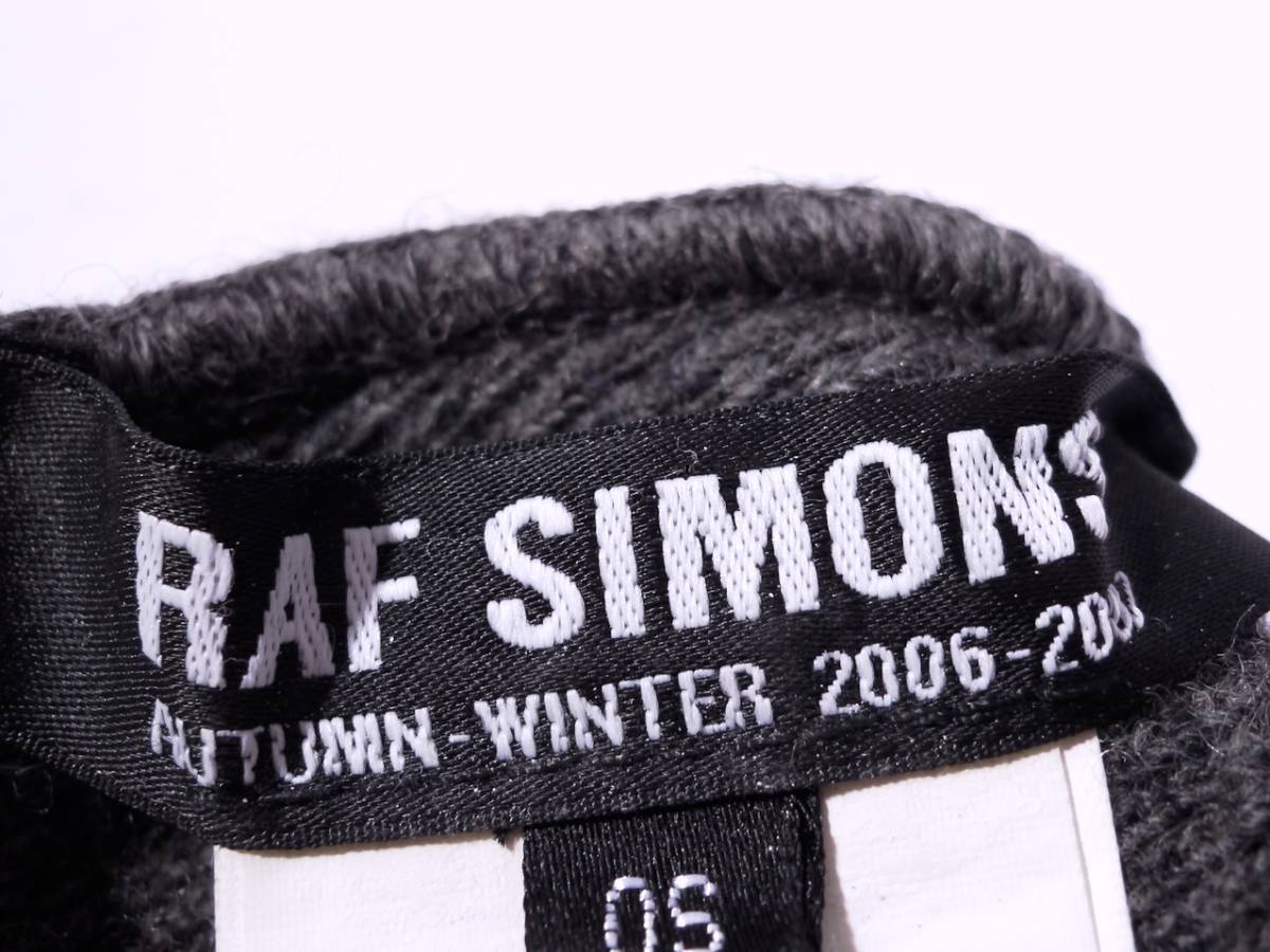 超希少 RAF SIMONS 2006AW アジャスター付ニットキャップ ラフシモンズ 