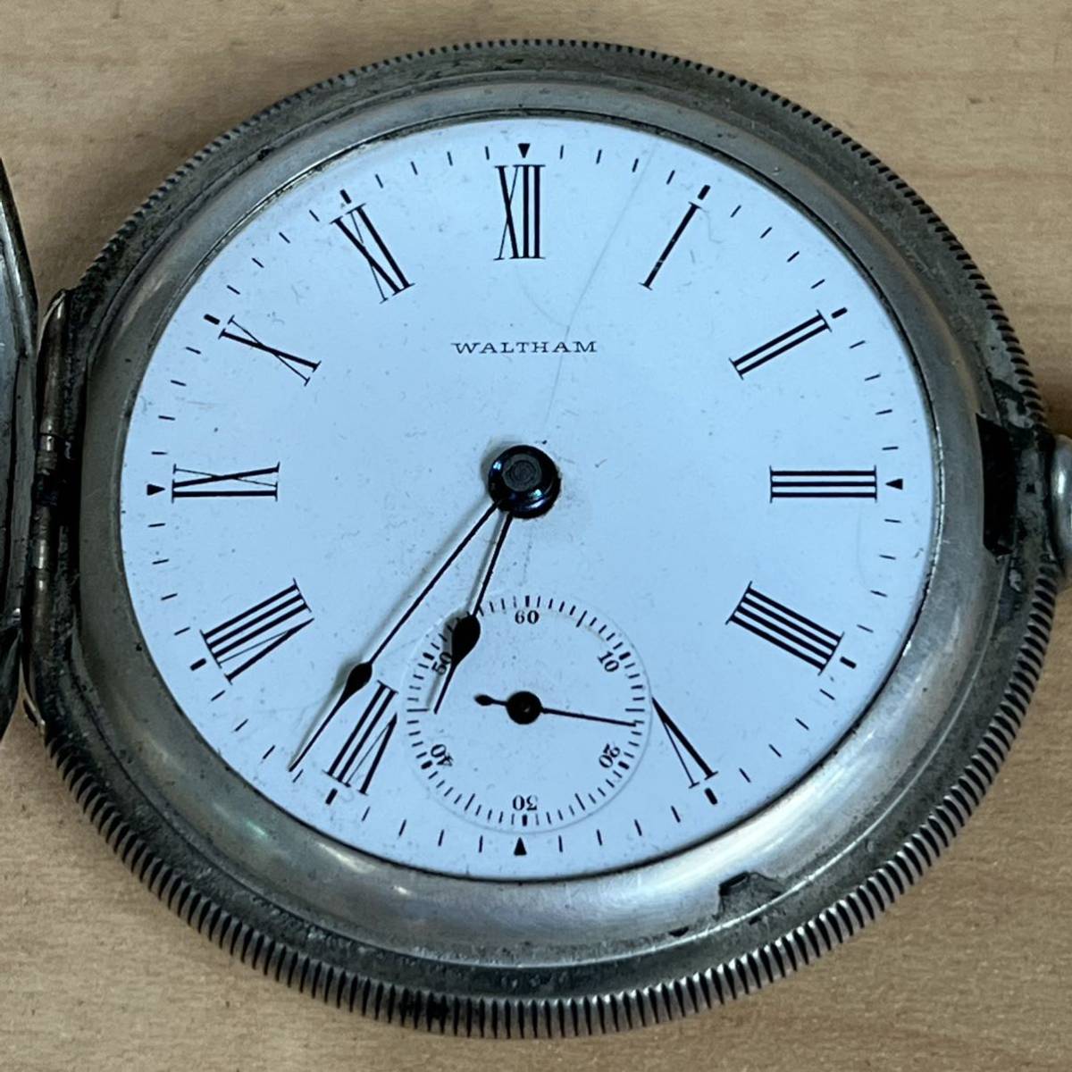 American Waltham ウォルサム 手巻き 懐中時計 スモセコ 15 Jewels 