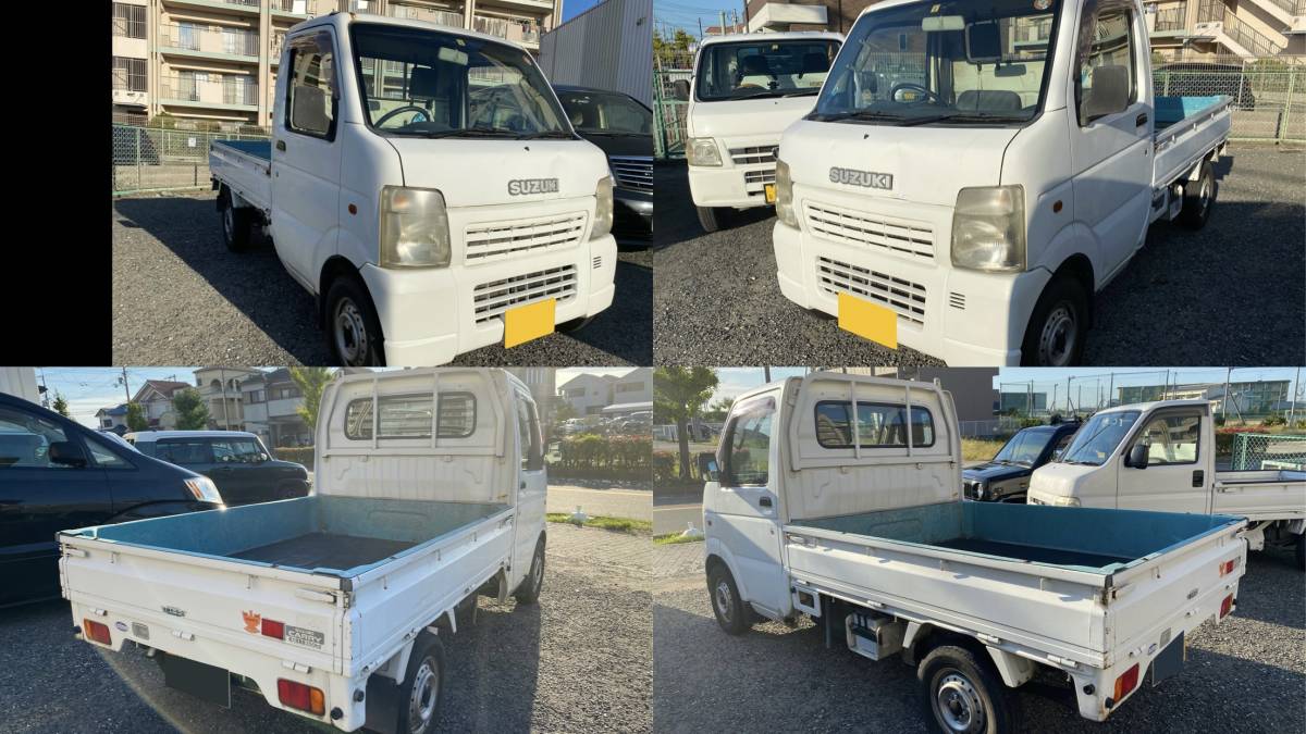 全国陸送可能/売り切り/検R5年5月 スズキ キャリィトラック H14年式 エアコン パワステ付 内装美 荷台美 AT車 軽トラ スズキ キャリイトラック キャリイ 21年式キャリートラック KC MT
