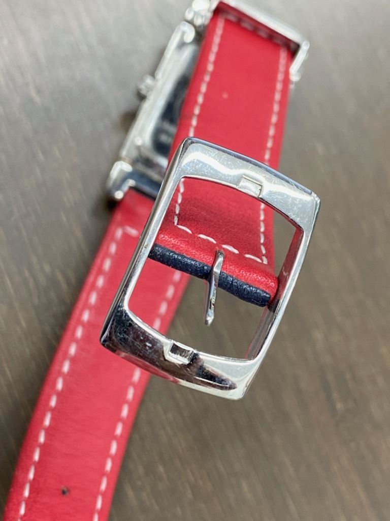 ☆1円スタート TOMMY HILFIGER トミーヒルフィガー 腕時計 紺 赤 