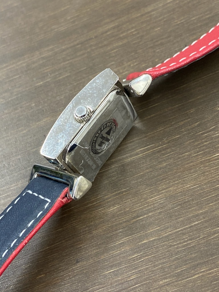☆1円スタート TOMMY HILFIGER トミーヒルフィガー 腕時計 紺 赤 