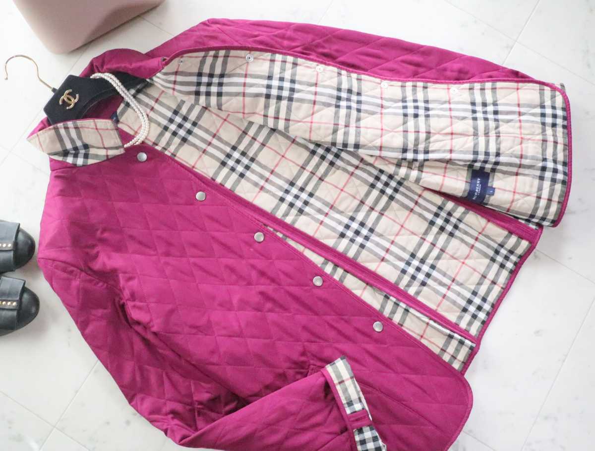 BURBERRY バーバリーロンドン ☆ENGLAND製☆軽暖・中綿入り☆ 裏ノバ