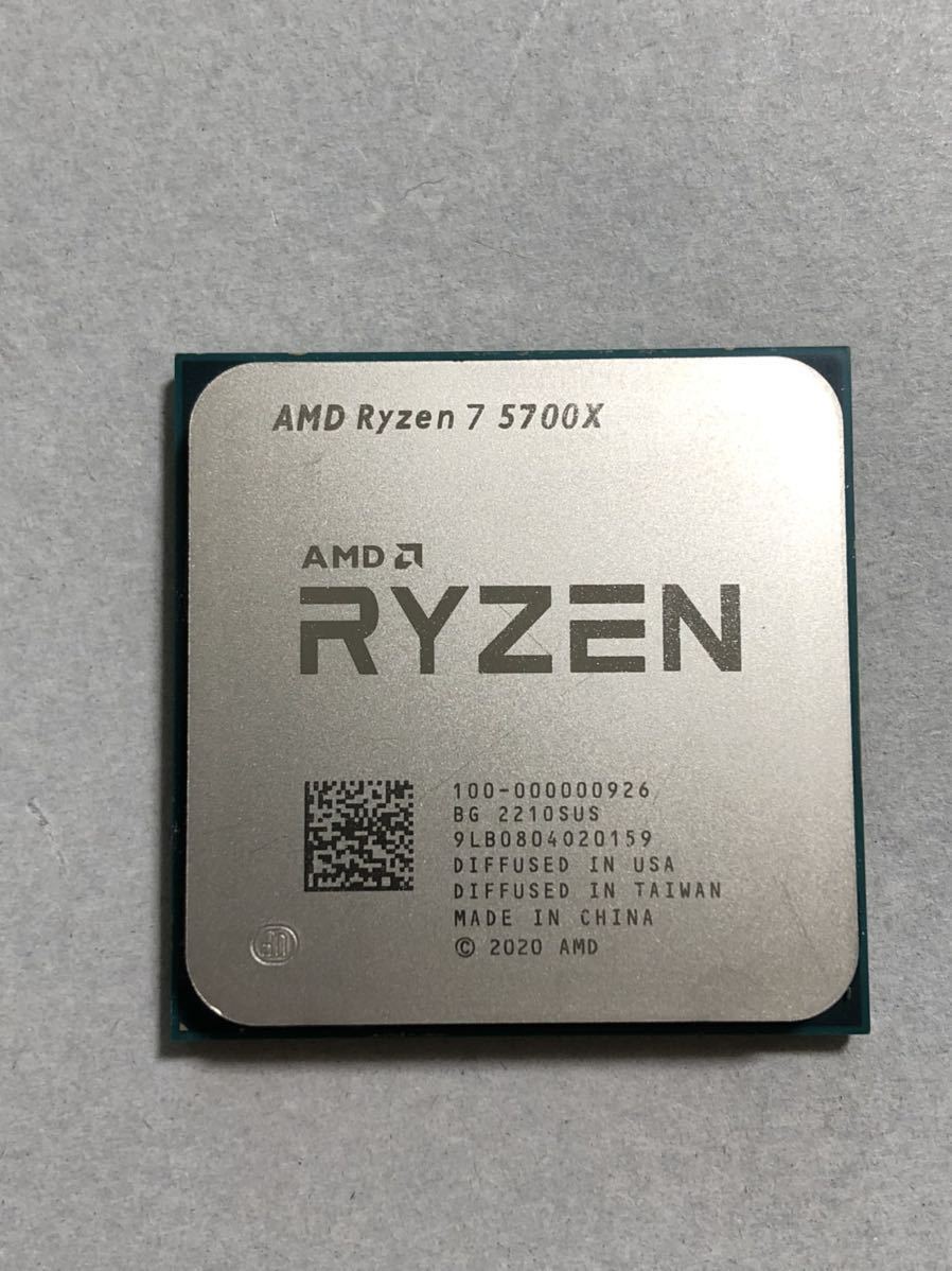 AMD Ryzen 7 5700x 動作未確認 新作登場，得価 AMD Ryzen 7 5700X 動作未確認 ジャンク