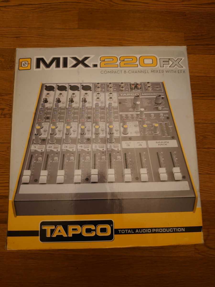 tapco mix220fx タプコ ミキサー ミキサー レコーディング、PA機器