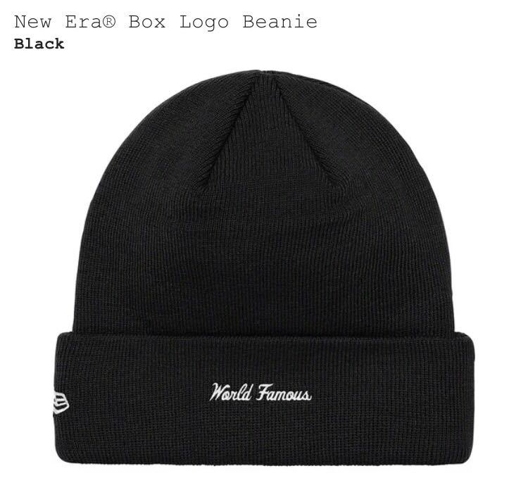 国内正規品 Supreme NewEra Box Logo Beanie Black シュプリーム ニューエラ ビーニー Supreme Box Logo York 21AW Undisputed