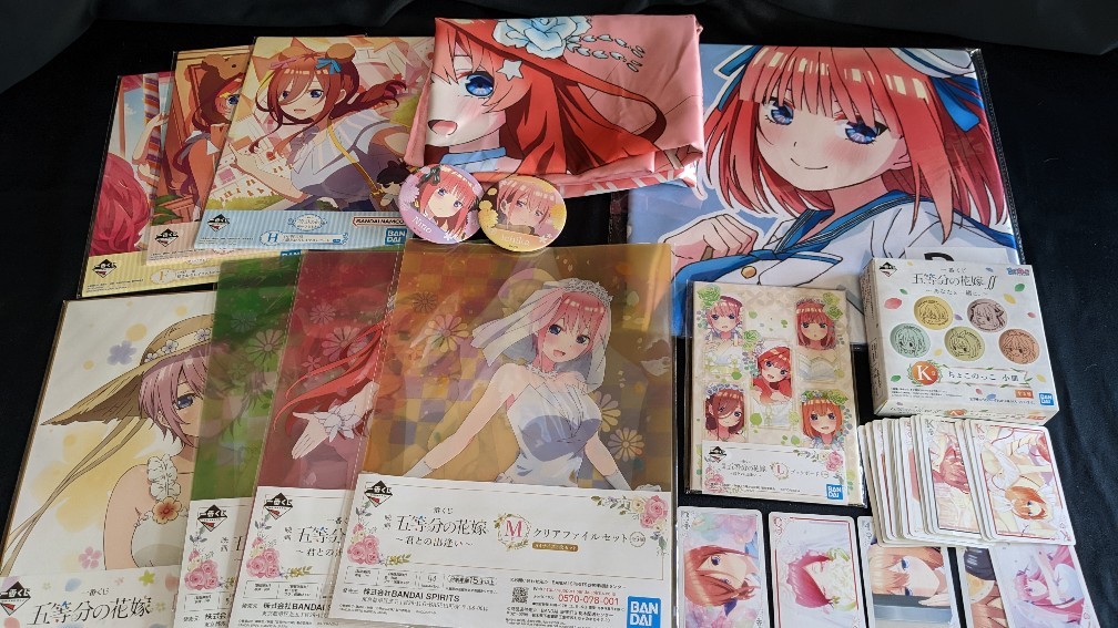 五等分の花嫁　マルチクロス　クリアファイル　他　グッズ　セット