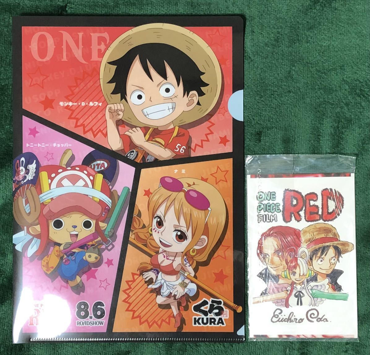ワンピース RED ポストカード類 ワンピース フィルム レッド 入場者特典 FILM RED ビジュアル カード