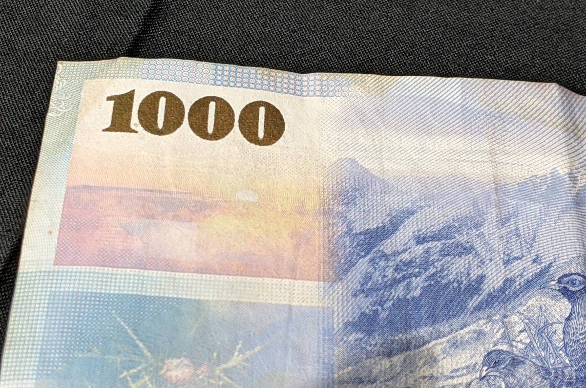 4553 中華民国中央銀行 紙幣 壹仟圓 1000円 千円 中華民國 九十三年