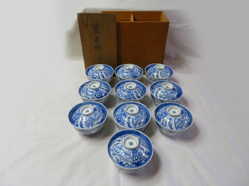 染付 古伊万里 蓋茶碗 | 茶碗 古美術 - BASE by 蓋物 (有)新原美術