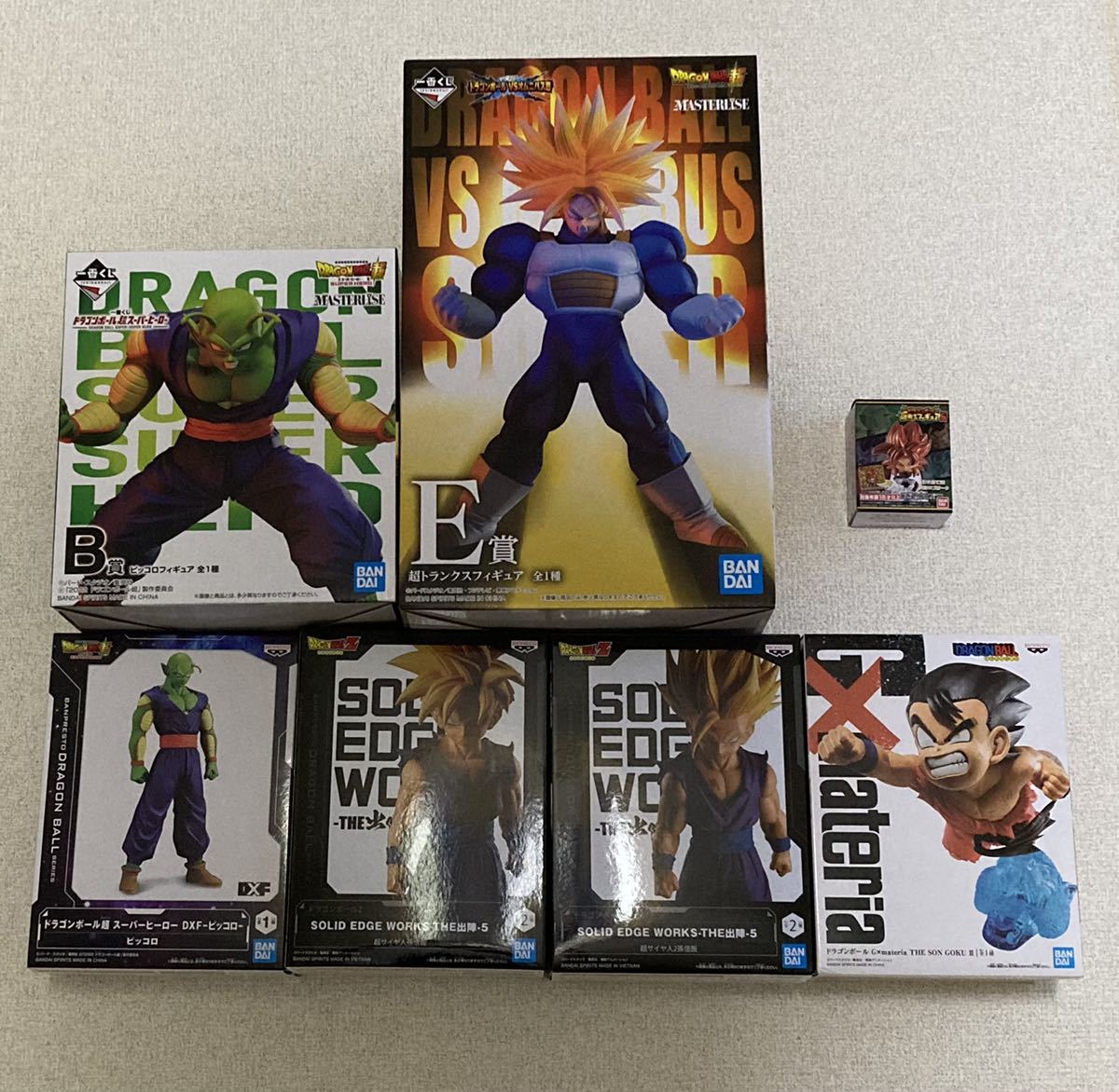 一番くじドラゴンボール B賞ピッコロE賞トランクス 出陣5 孫悟飯 超