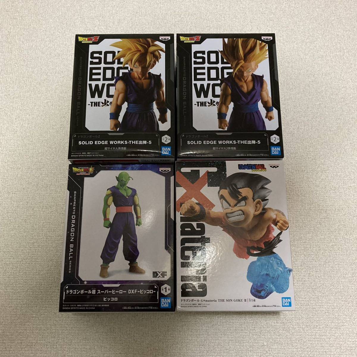 一番くじドラゴンボール B賞ピッコロE賞トランクス 出陣5 孫悟飯 超