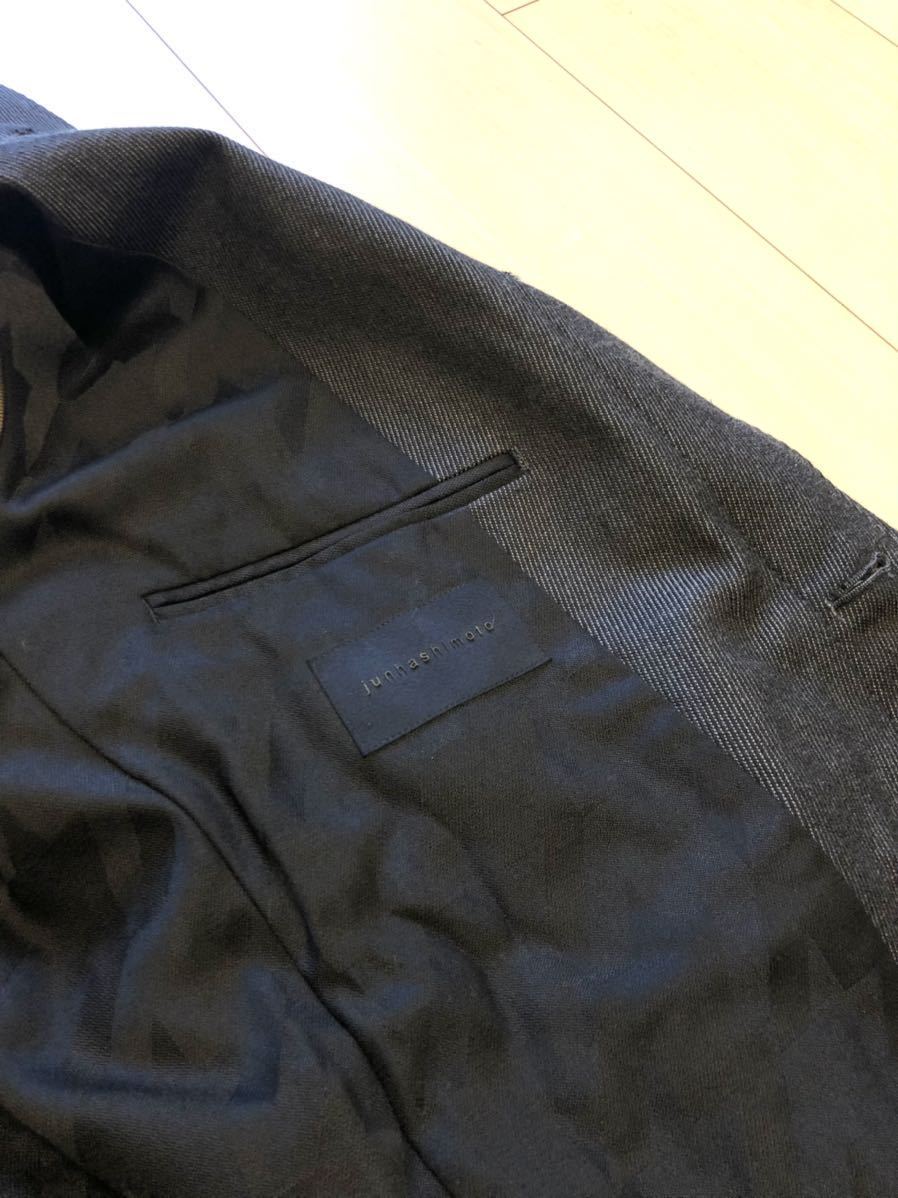 □美品□ junhashimoto STAND COLLAR COAT GREY AKM wjk ジュン