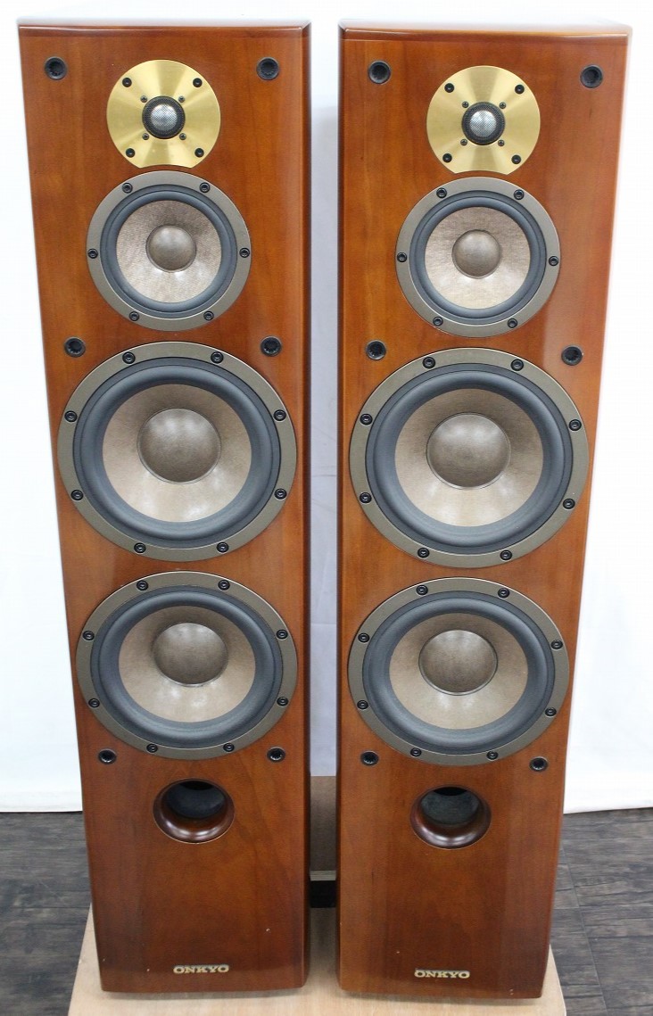 品質保証，高品質 行董 ONKYO オンキョー トールボーイスピーカー Scepter-F1 ペアスピーカー 全高約113cm オーディオ機器 2個口配送 AC000BPS60(スピーカー本体)｜売買されたオークション情報、yahooの商品情報をアー ONKYO