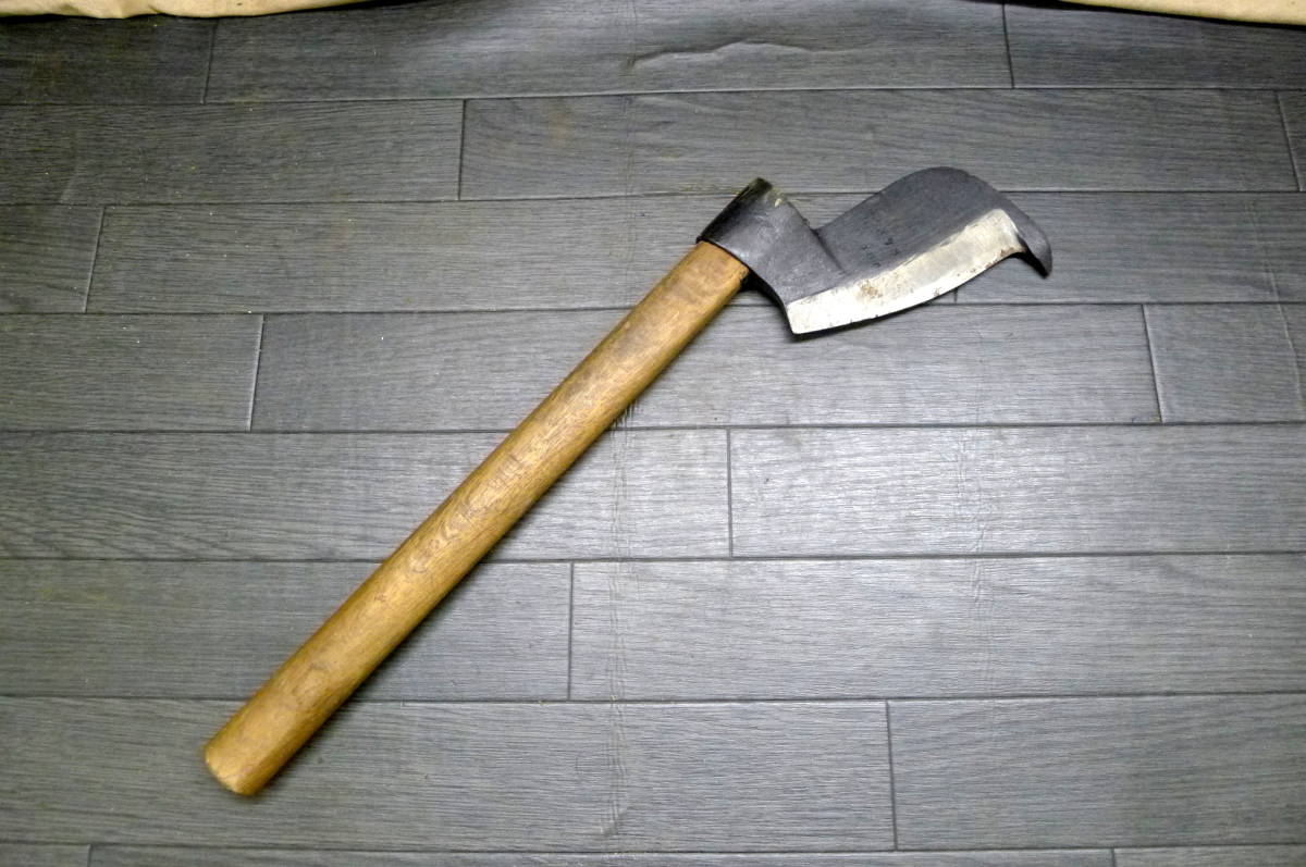 JJ438 海老鉈 土佐○特製 全長約46cm 刃渡り約13cm 刃物 エビなた