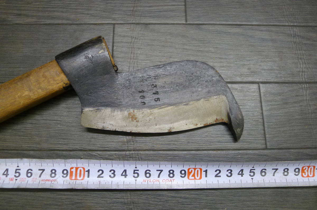 JJ438 海老鉈 土佐○特製 全長約46cm 刃渡り約13cm 刃物 エビなた