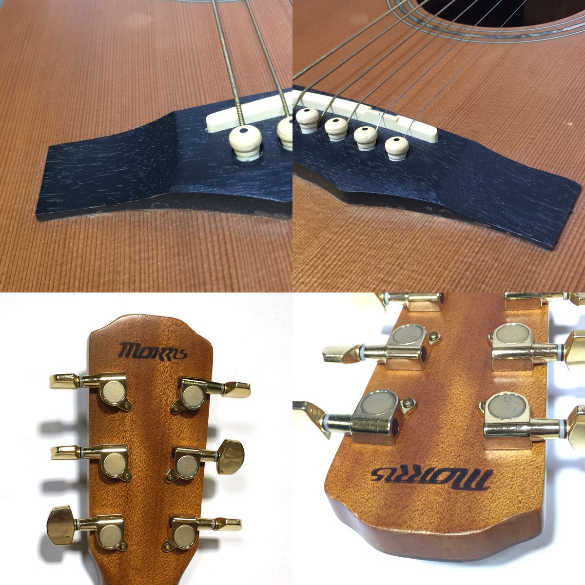 Morris S-30 トップ単板 アコースティックギター ソフトケース付き