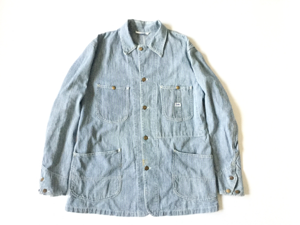 50s Lee 98-J ヒッコリー カバーオール ロングL ビンテージ 40s メンズ