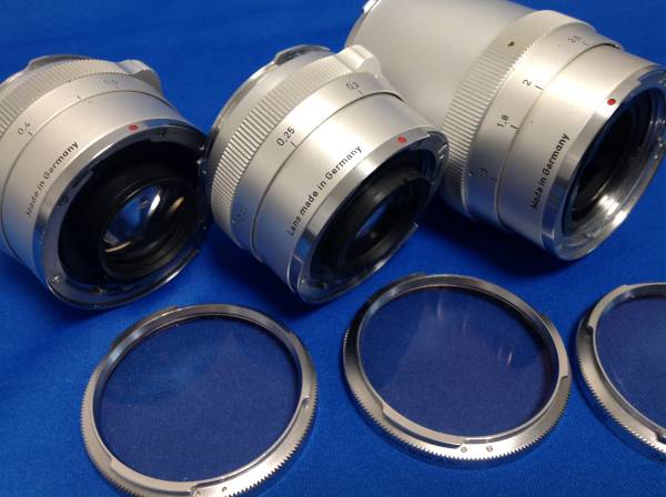 ☆Contarex ブルズアイ Carl Zeiss レンズ3本セット ケース付☆ Zeiss