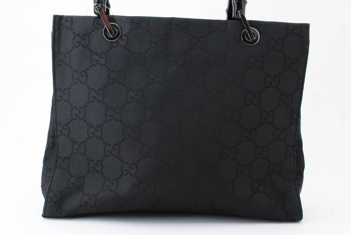 1円スタート】GUCCI グッチ GGナイロン バンブー ハンドバッグ トート 