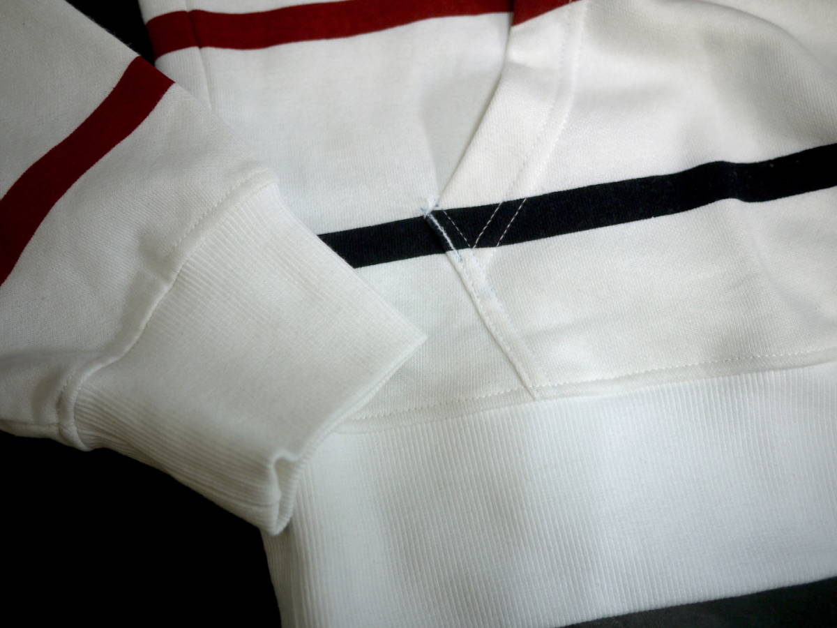 未使用訳あり 定価約1.9万 M トミーヒルフィガー TOMMY HILFIGER ボーダー スウェット パーカー 胸刺繍 フラッグカラー / トリコロール ヒルフィガー トミー TOMMY 訳あり返品不可 HILFIGER（トミー・ヒルフィガー） ストレッチ