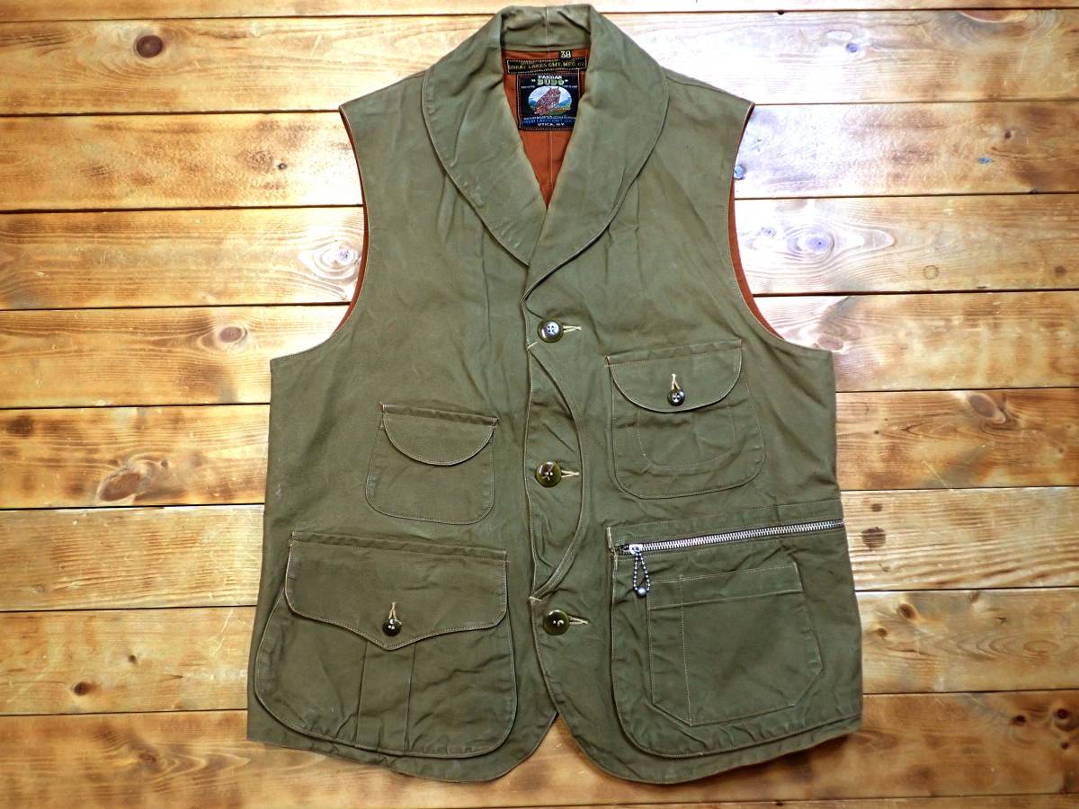 お買い得，定番人気 Freewheelers フリーホイーラーズ #1021003 CATSKILL ベスト キャッツキル スリーブレスコート レインプルーフ ダックオリーブ size 38(その他)｜売買されたオークション情報、yahooの商品情報をアーカ 男性用
