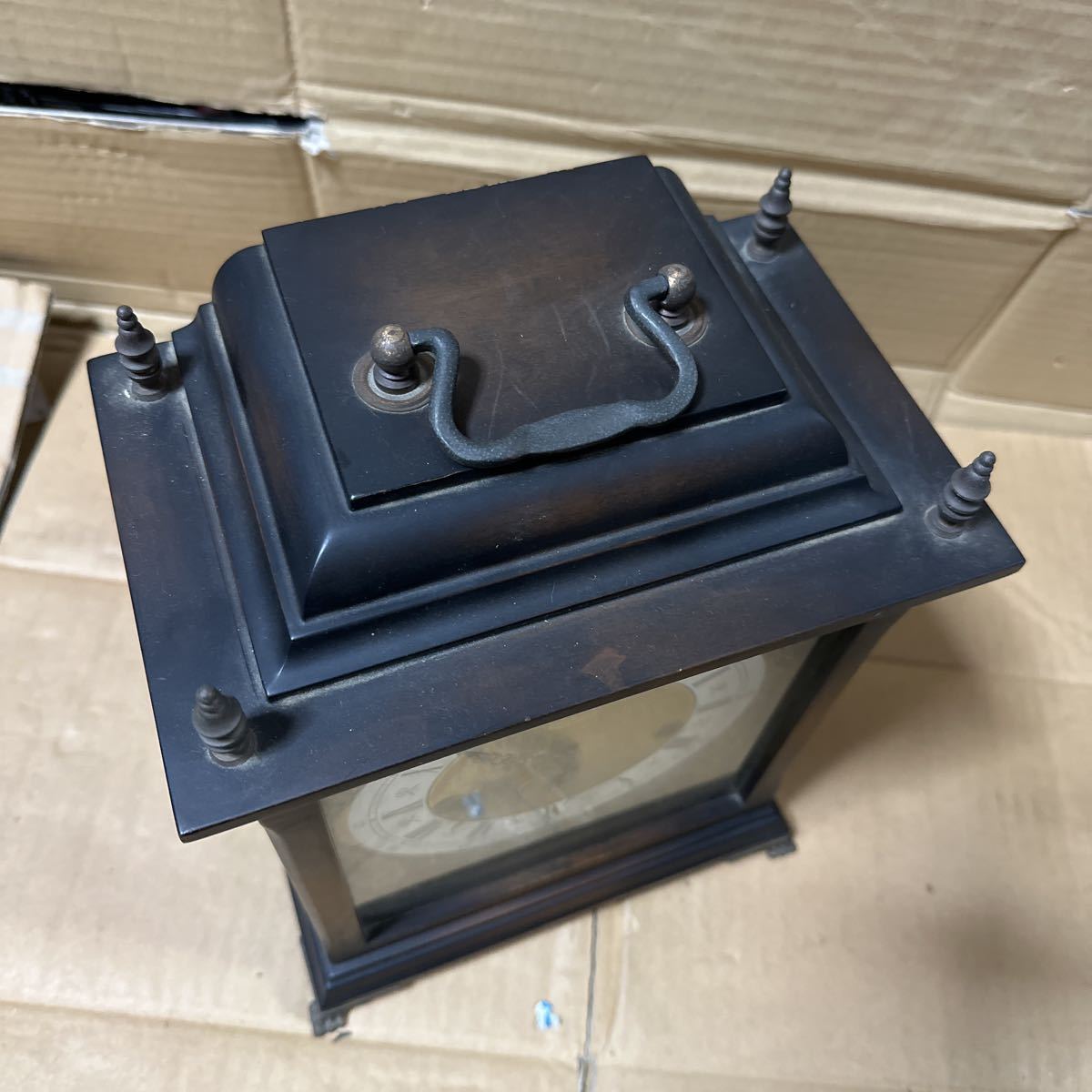 ドイツ Kienzle キンツレー 置時計 三打式 木製 昭和37年販売資料有