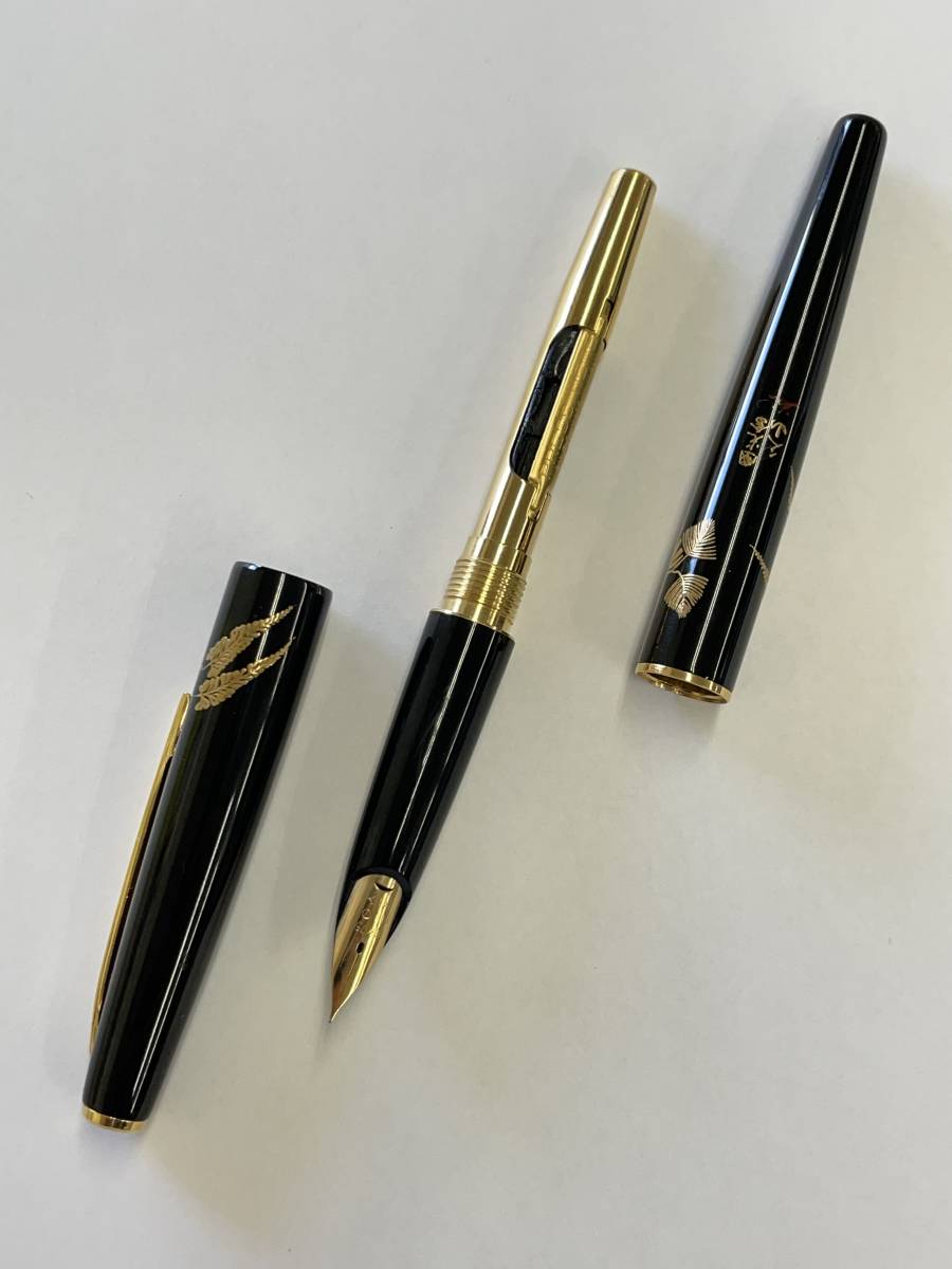 ☆希少 レア PILOT パイロット 蒔絵 國光会 久山作 吉田久斎 18K-750 F