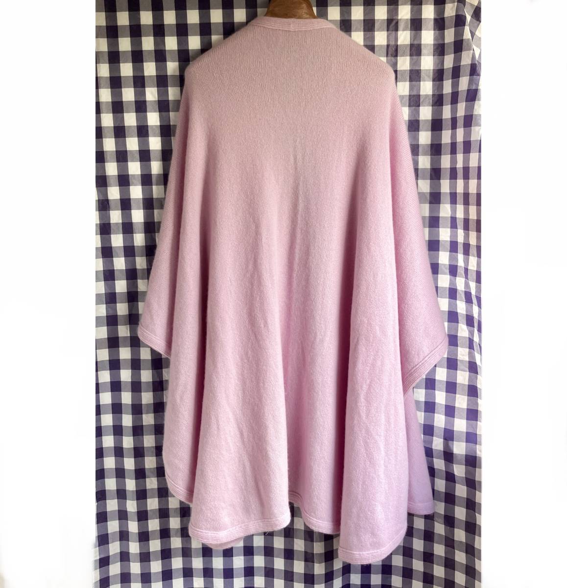 超希少 BALLANTYNE バランタイン ポンチョ ケープ カシミヤ100% BALLANTYNE バランタインカシミア 大判 カシミア バランタイン