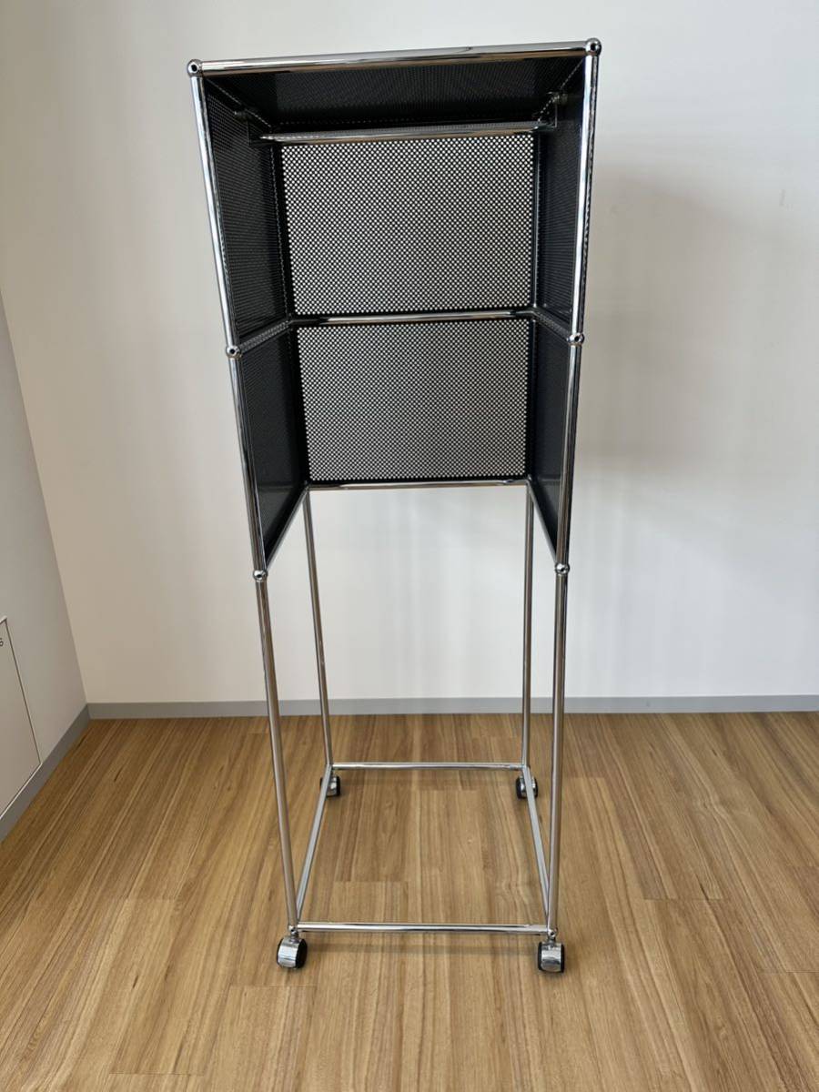 USM キャスター付きスチールラック ブラック ☆USM☆ハンガーラック☆キャスター付き☆オフィス☆人気ブラック 希少品