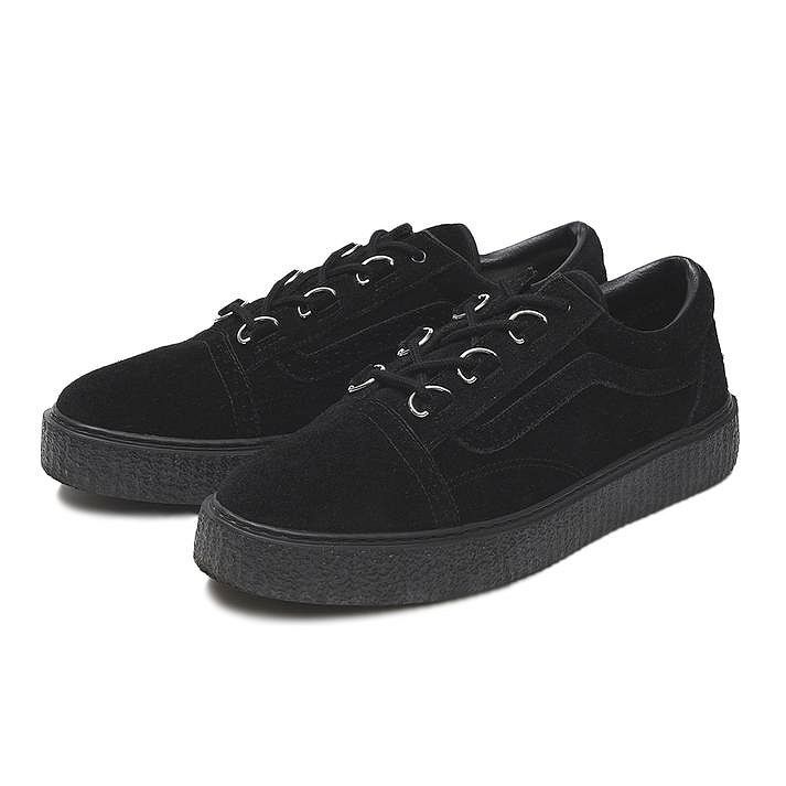 ☆VANS OLD SKOOL CRP SUEDE 黒 24.0cm バンズ オールドスクール クリーパー ロック パンク CREEPER V3460
