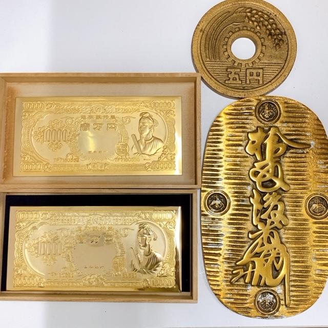24金(gp) 10000円札 木製ケース付き 聖徳太子 壱万円札 24K
