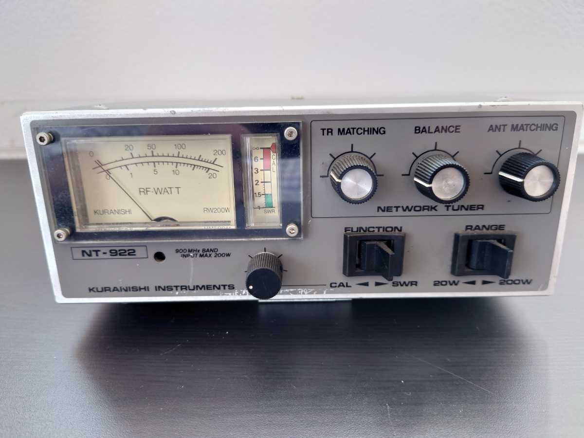 ☆クラニシ NT-303 NETWORK TUNER アンテナチューナー☆ KURANISHI クラニシ NETWORK TUNER NT-510 長期保存品・動作未確認・USED