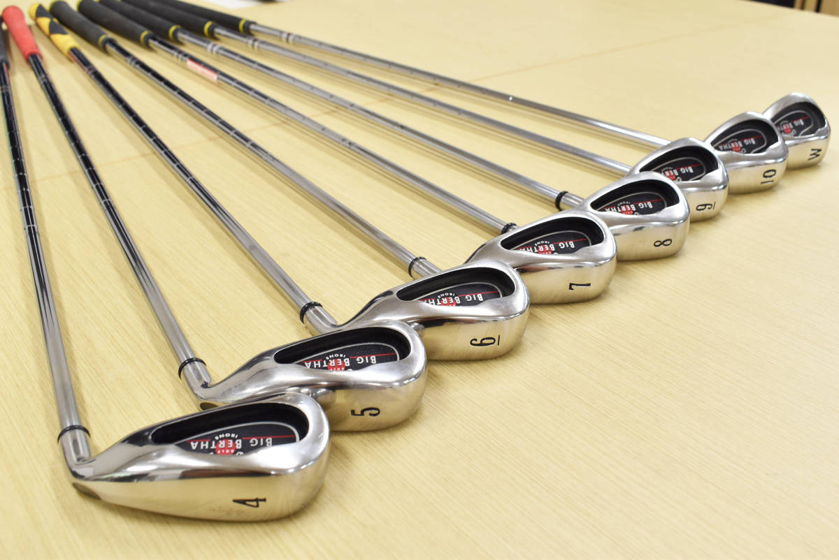  82 Callaway BIG BERTHA アイアン ポケットキャビティアイアン キャロウェイ ゴルフクラブ UNIFLEX 4 5 6 7 8 9 10 W(キャロウェイ)｜売買されたオークション情報、yahooの商品情報をアーカイブ公開 - オー 男性右きき用