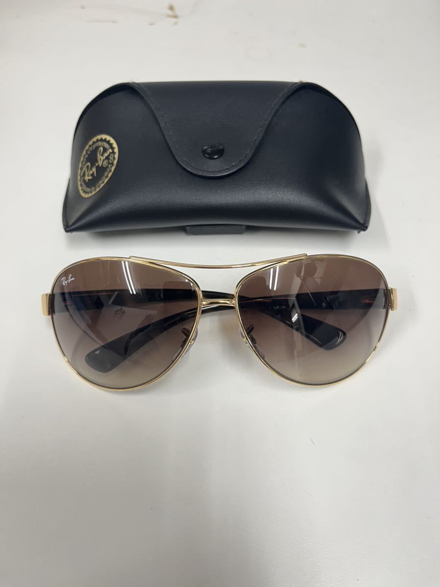 Ray-Ban べっ甲調 サングラス RB3386 001/13 67□13 ティアドロップ型 