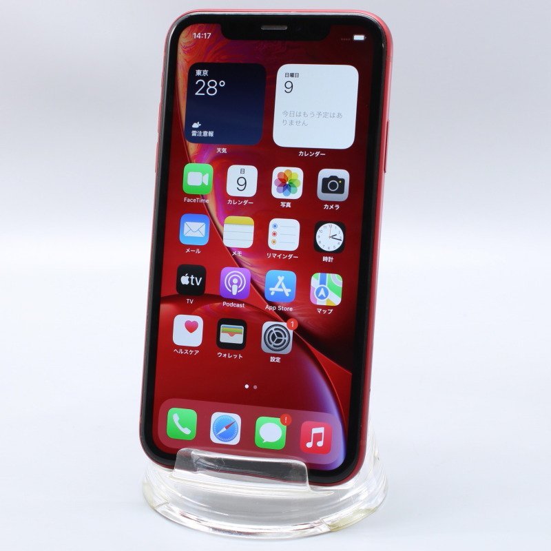 Apple iPhoneXR 256GB (PRODUCT)RED A2106 MT0X2J/A バッテリ82%■SIMフリー(SIMロック解除済)★Joshin4041【1円開始・送料無料】