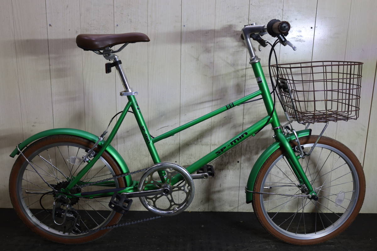 美品！SOUTHERN PORT sp-min 20型 シマノ 6速 420mm ミニベロ GREEN